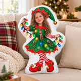 Personalised Elf Photo Cushion