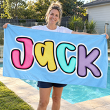 Candy Pop Personalized Beach Towel