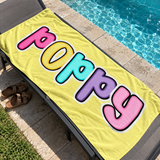 Candy Pop Personalized Beach Towel