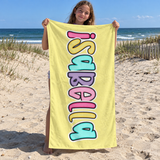 Candy Pop Personalized Beach Towel