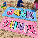 Candy Pop Personalized Beach Towel