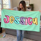 Candy Pop Personalized Beach Towel