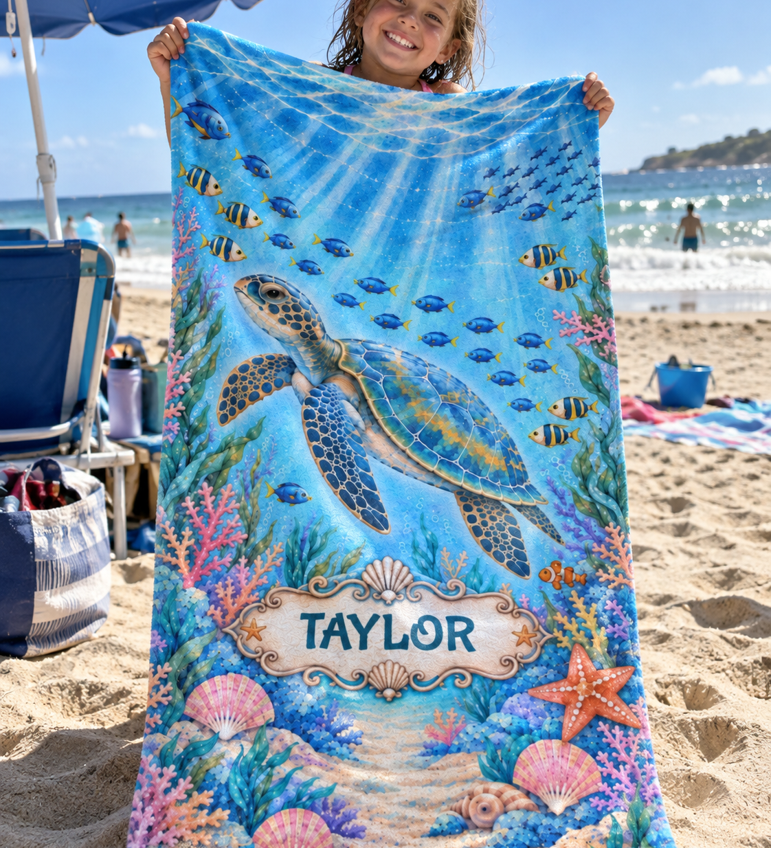 Storybook Personalized Beach Towel