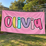 Candy Pop Personalized Beach Towel