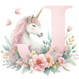 Unicorn Initial Backpack