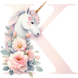 Unicorn Initial Backpack