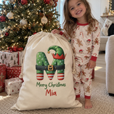 Elf Alphabet Santa Sack