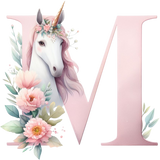Unicorn Initial Backpack