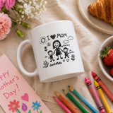 Personalised Colouring-In Mug for Mum