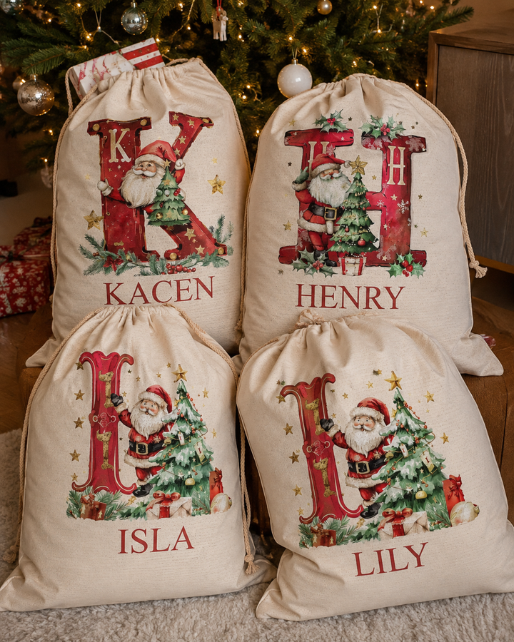 Santa Monogram Santa Sack