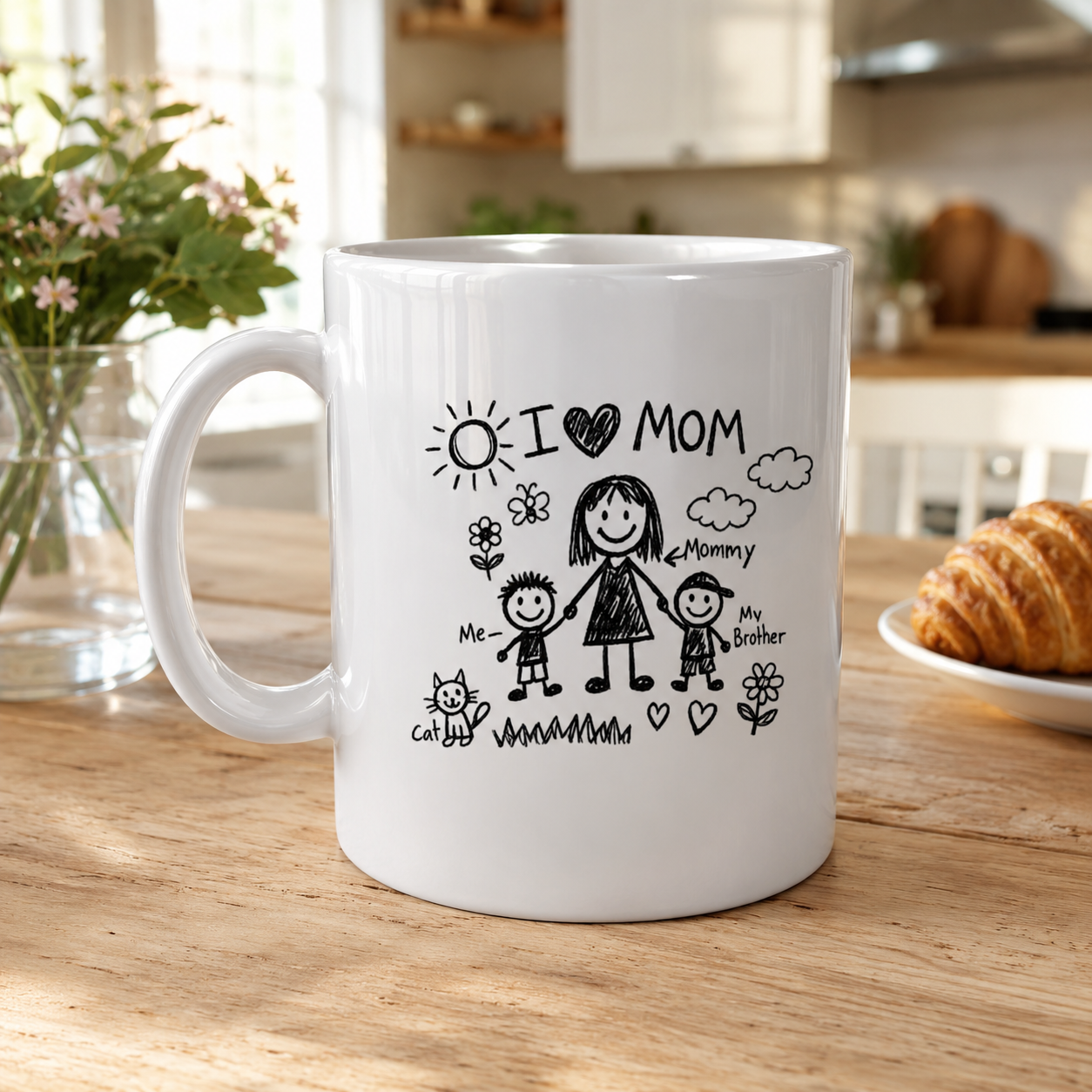 Personalised Colouring-In Mug for Mum