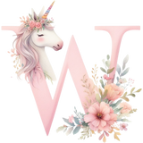 Unicorn Initial Backpack