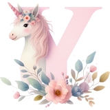 Unicorn Initial Backpack