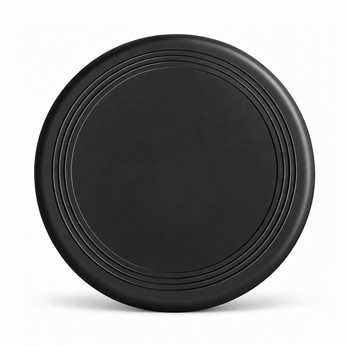 Black personalised pet photo frisbee printed with your dog's picture