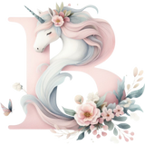 Unicorn Initial Backpack