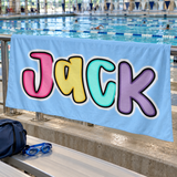 Candy Pop Personalized Beach Towel