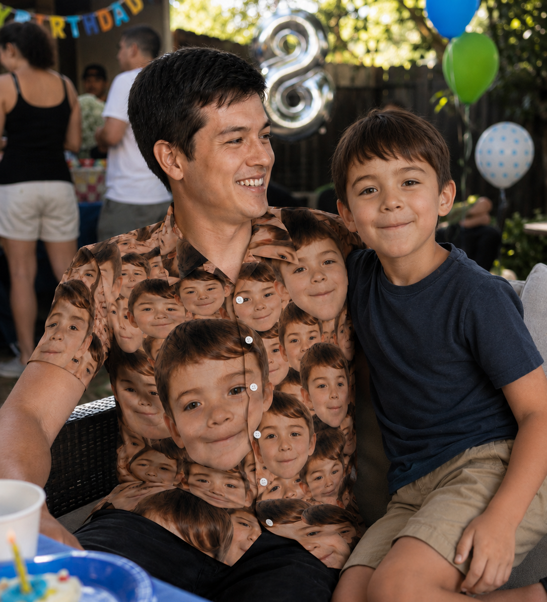 Matching Custom Face Hawaiian shirt for the friends - The Custom Co