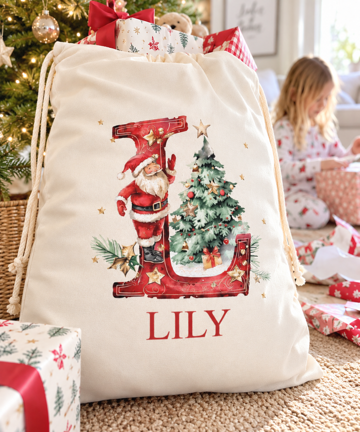 Santa Monogram Santa Sack