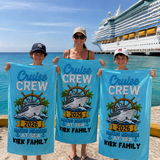 Making Memories Cruise 2026 beach towel personalized with each name, cruise gift