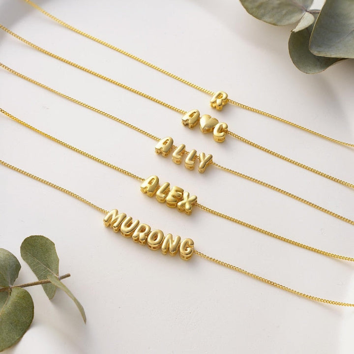 Bubble Name Necklace