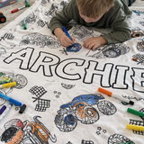 Monster Truck Colouring Blanket