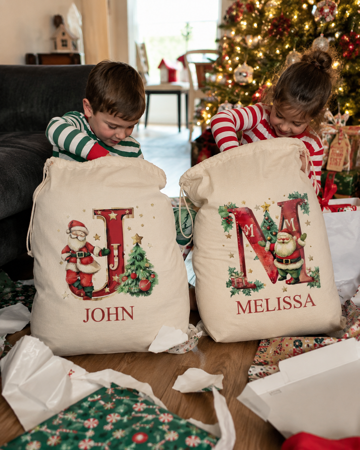 Santa Monogram Santa Sack