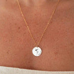 personalised birth flower necklace