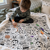 Halloween Colouring Blanket