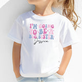I’m Going to Be a Big Sister T-Shirt for pregnancy announcement – cute sibling reveal shirt for kids