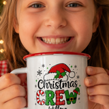 Christmas Crew Personalised Enamel Mug