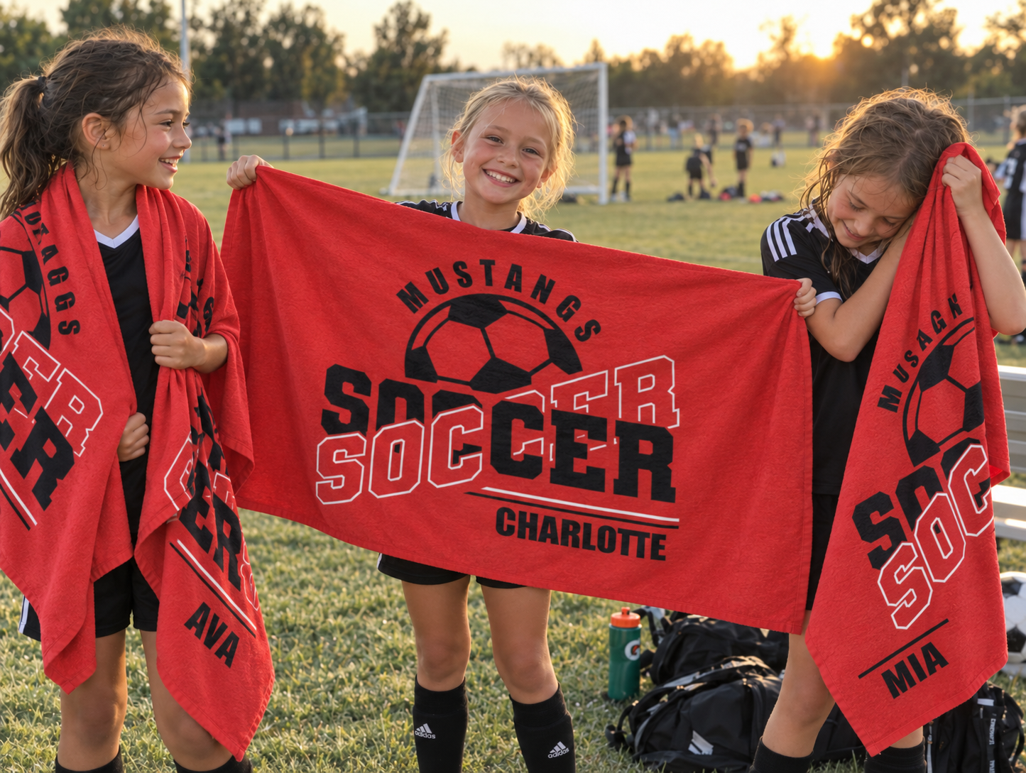 Soccer Team Personalized Towel
