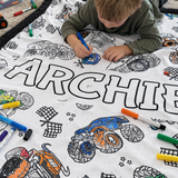Monster Truck Colouring Blanket