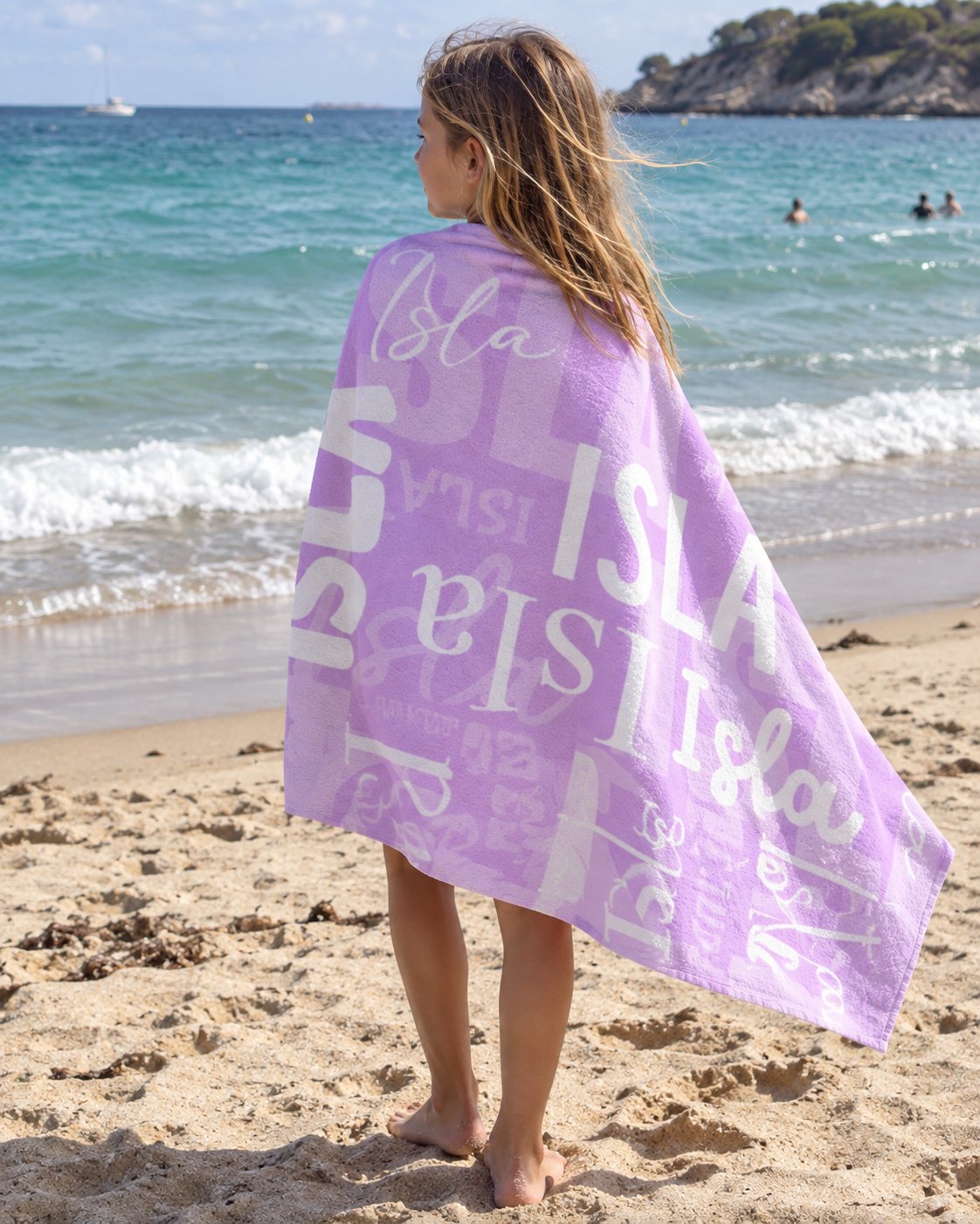 Name Collage Personalised Beach Towel | Custom Name Towel – The Custom Co
