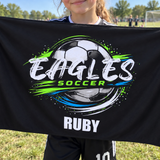 Soccer Splash Personalized Towel