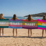 Retro Stripe beach towel as a summer gift for the family
