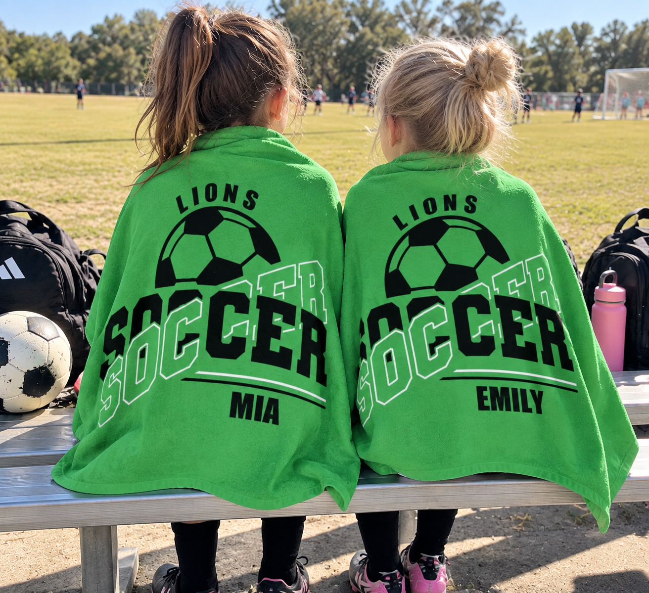 Soccer Team Personalized Towel