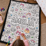 Dumpling Squishy Colouring Blanket