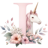 Unicorn Initial Backpack