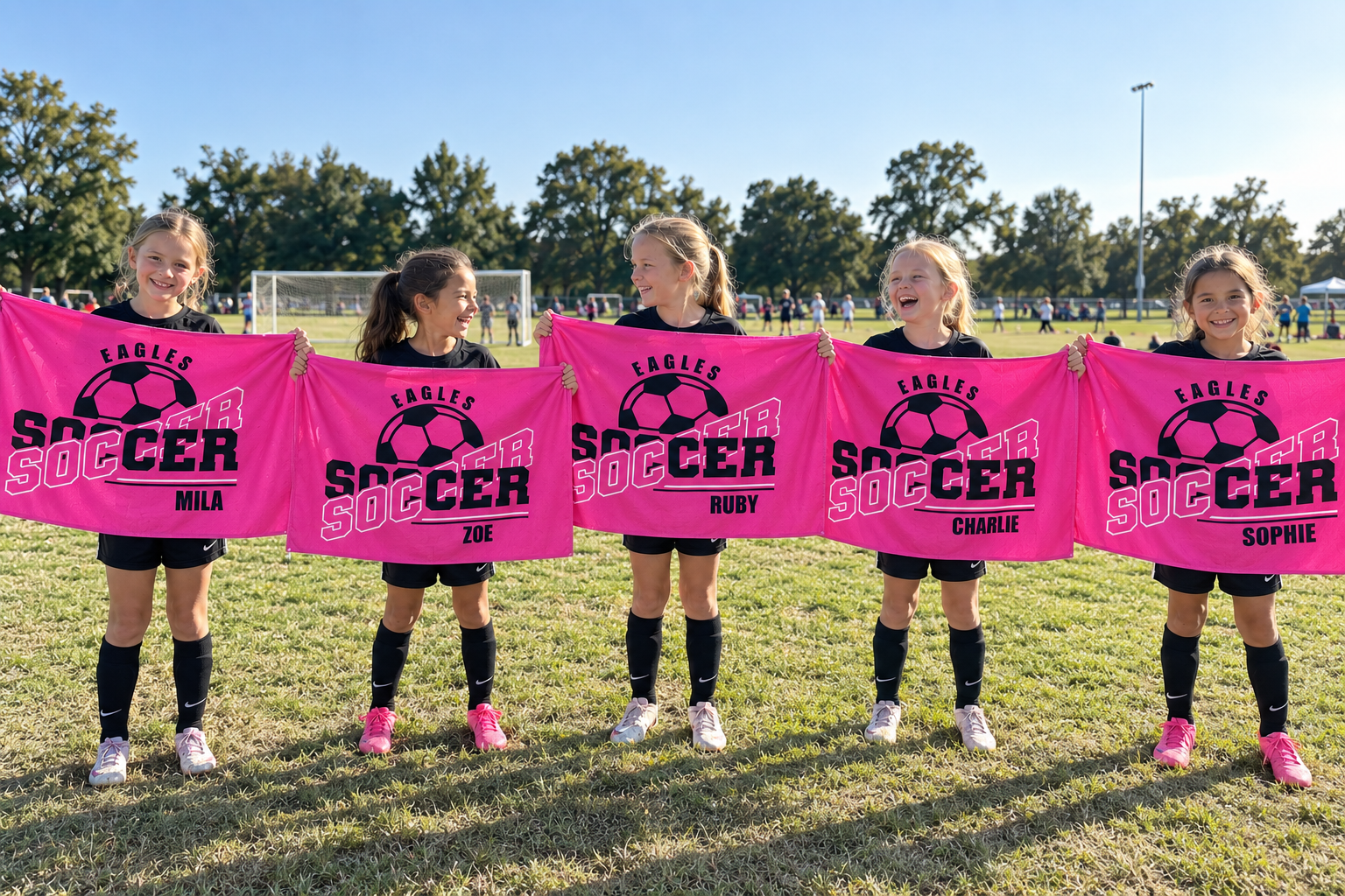Soccer Team Personalized Towel