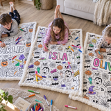 Halloween Colouring Blanket