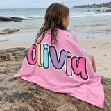 Candy Pop Personalized Beach Towel