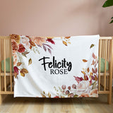 FLORAL PERSONALISED BLANKET