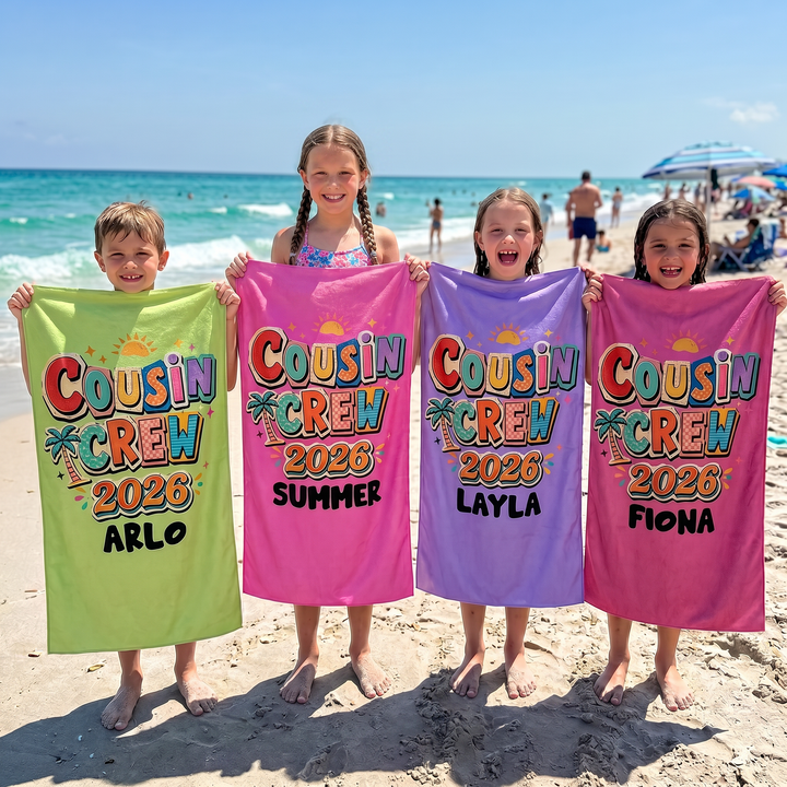 Tropical Cousin Crew 2026 Beach Towel