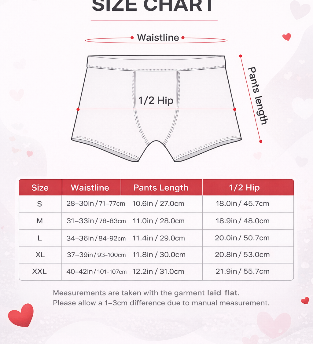 Custom Face Men's Underwear (Hugs & Hearts)
