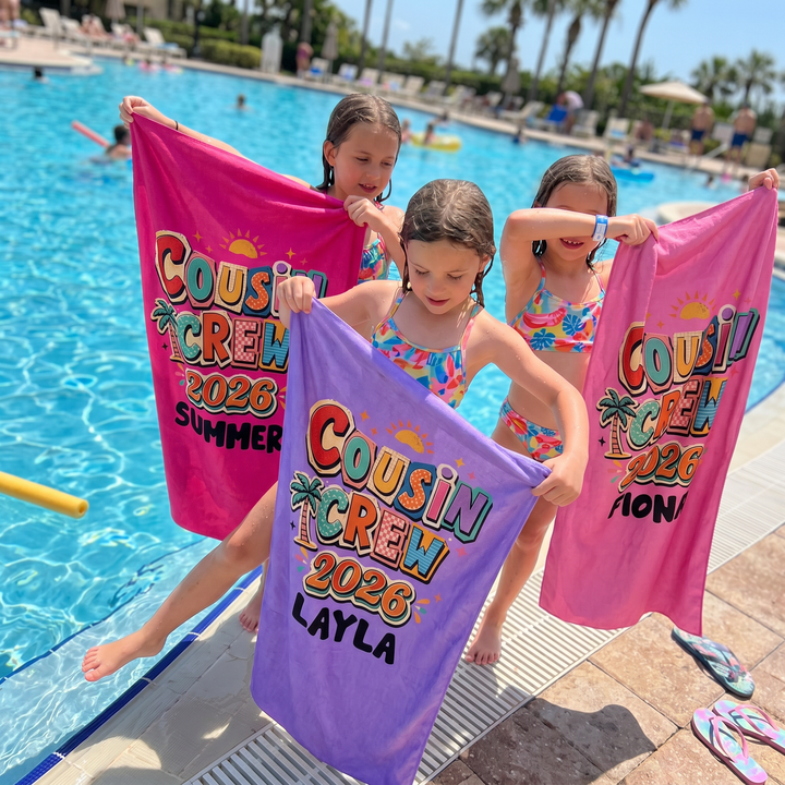 Tropical Cousin Crew 2026 Beach Towel