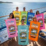 Making Memories Cruise 2026 personalized beach towel with custom names - The Custom Co