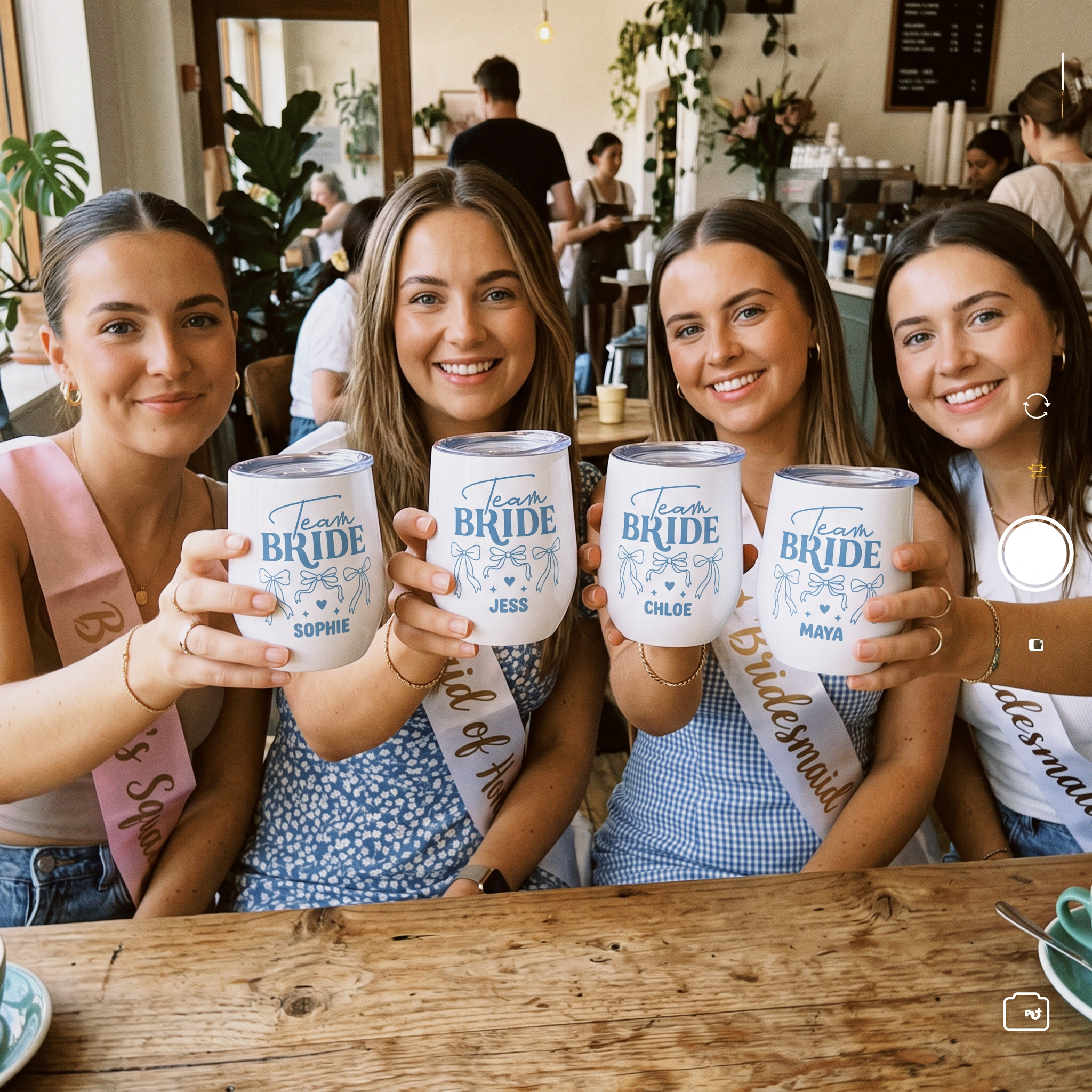 Team Bride Personalised Wine Tumbler