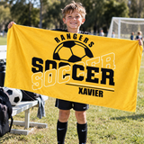 Soccer Team Personalized Towel
