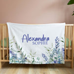 FLORAL PERSONALISED BLANKET