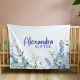 FLORAL PERSONALISED BLANKET